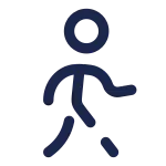 Walking Round SVG Icon